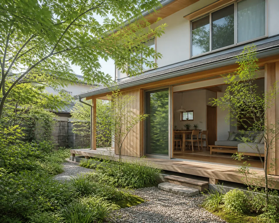Original architectural study representing a home in Kichijoji · Tokyo